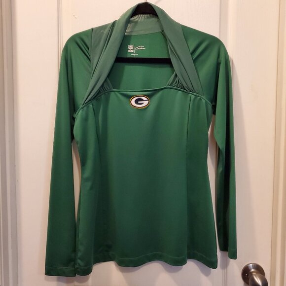 RARE Couture Green Bay Packers Long Sleeve Top - L - Picture 4 of 7